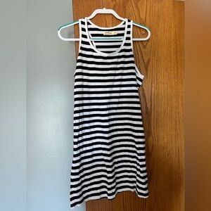 Faded Glory Black and White Striped Dress